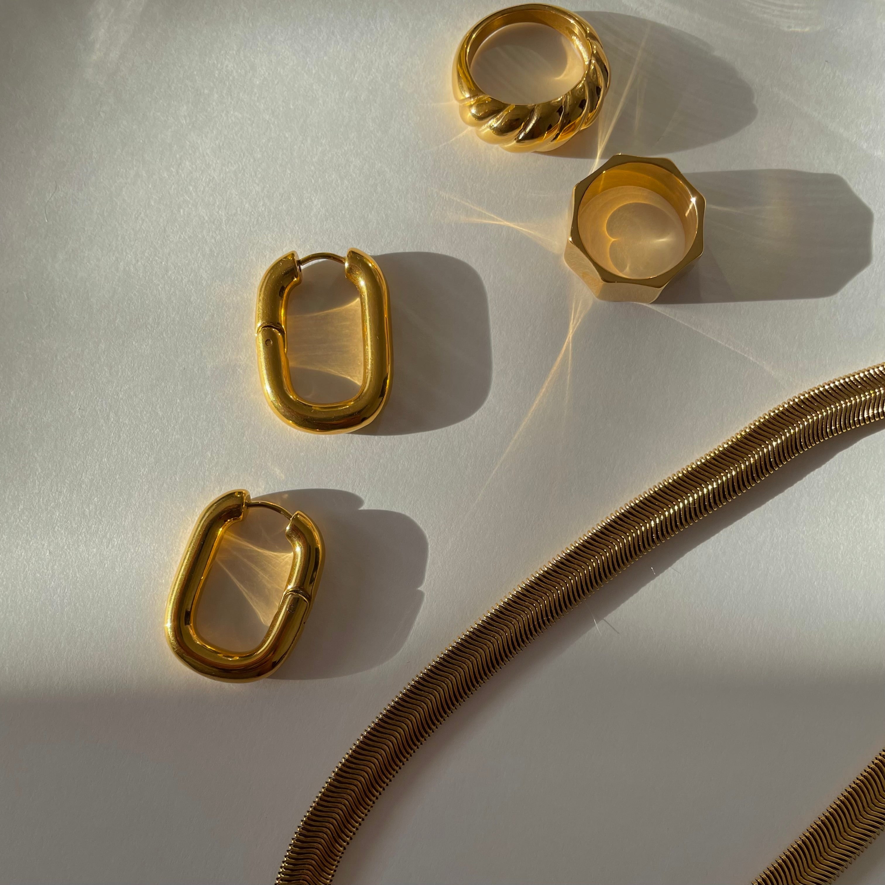 Octagon Ring - Gold