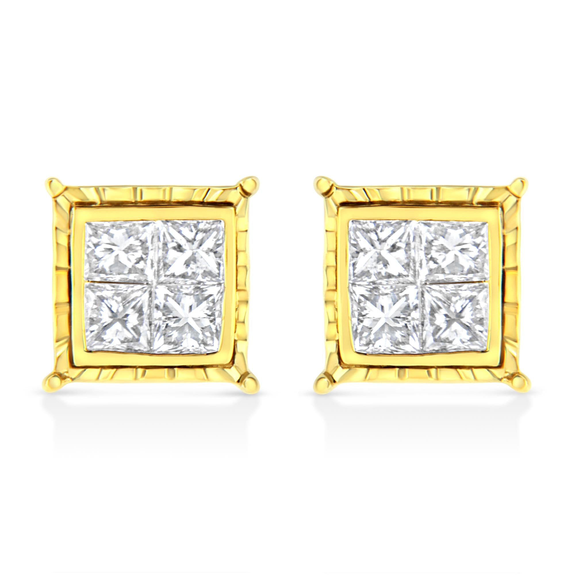 14K White Gold 1/2 Cttw 4-Prong Set Brilliant Round-Cut Solitaire Lab