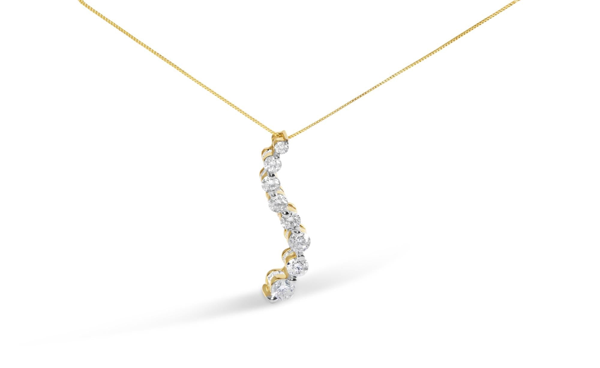 14k Yellow Gold 3.0 cttw Baguette and Brilliant Round-Cut Diamond