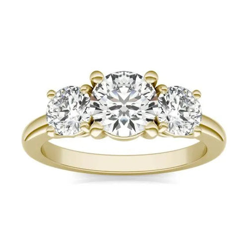 2 CTW AGI Certified Lab Grown Diamond (G-VS) Three Stone Engagement