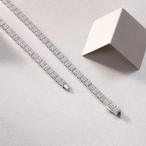 Winter Lake Luxury Fashion Set Mosan Diamond S925 Silver Necklace