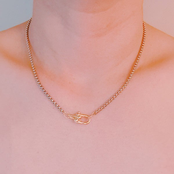 U Link Lock Chain Necklace