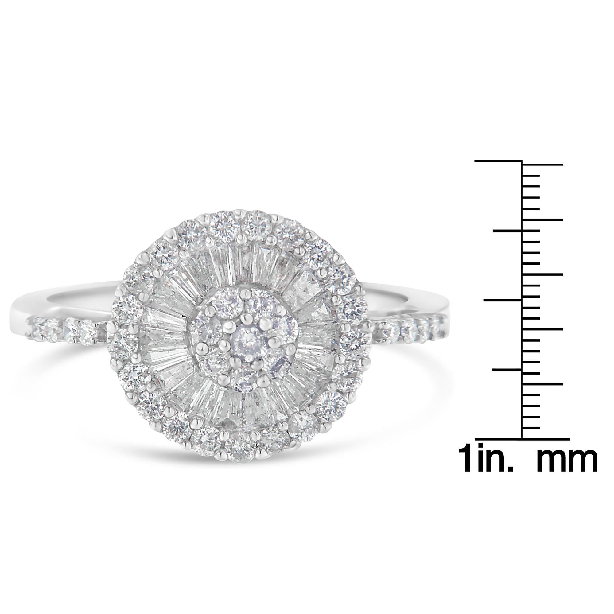 10KT White Gold Diamond Cocktail Ring (1 cttw, H-I Color, SI2-I1