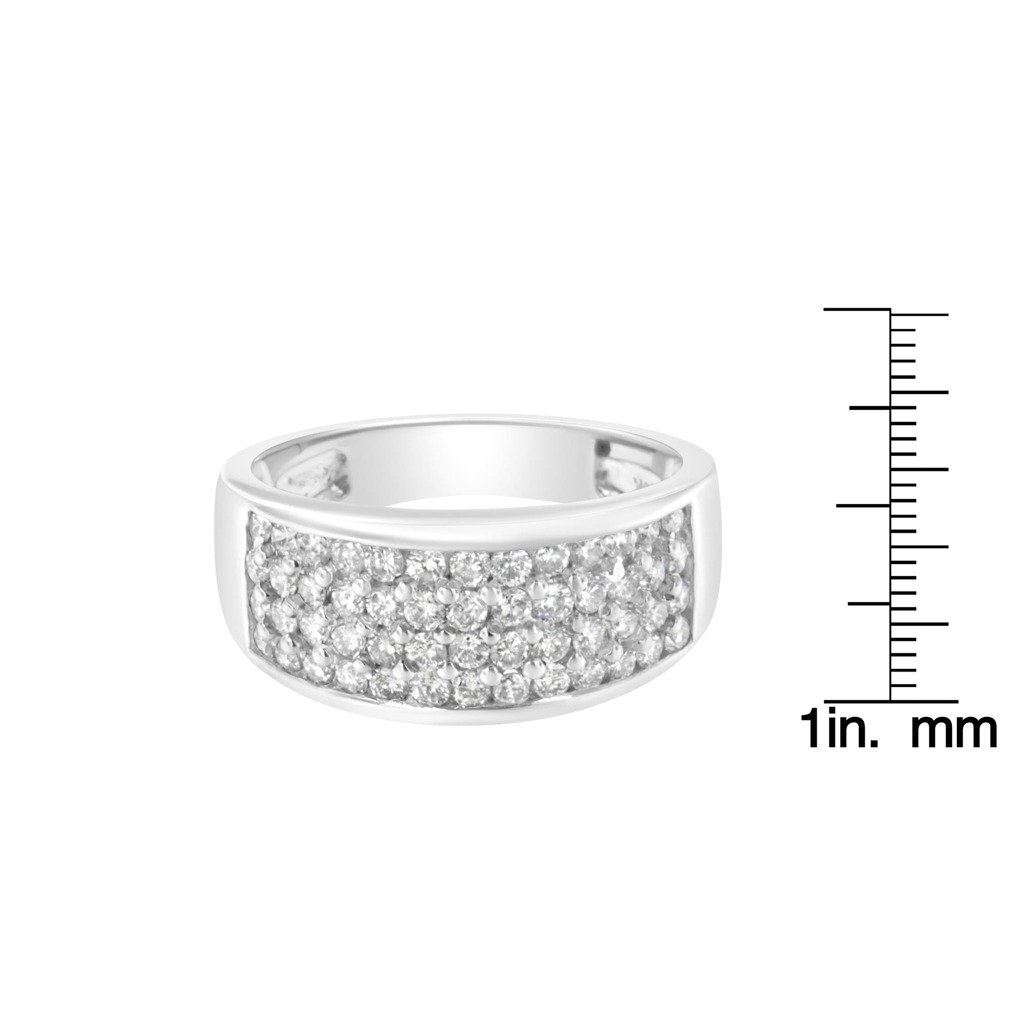 14K White Gold Round Cut Diamond Ring (1.0 Cttw, H-I Color, SI2-I1