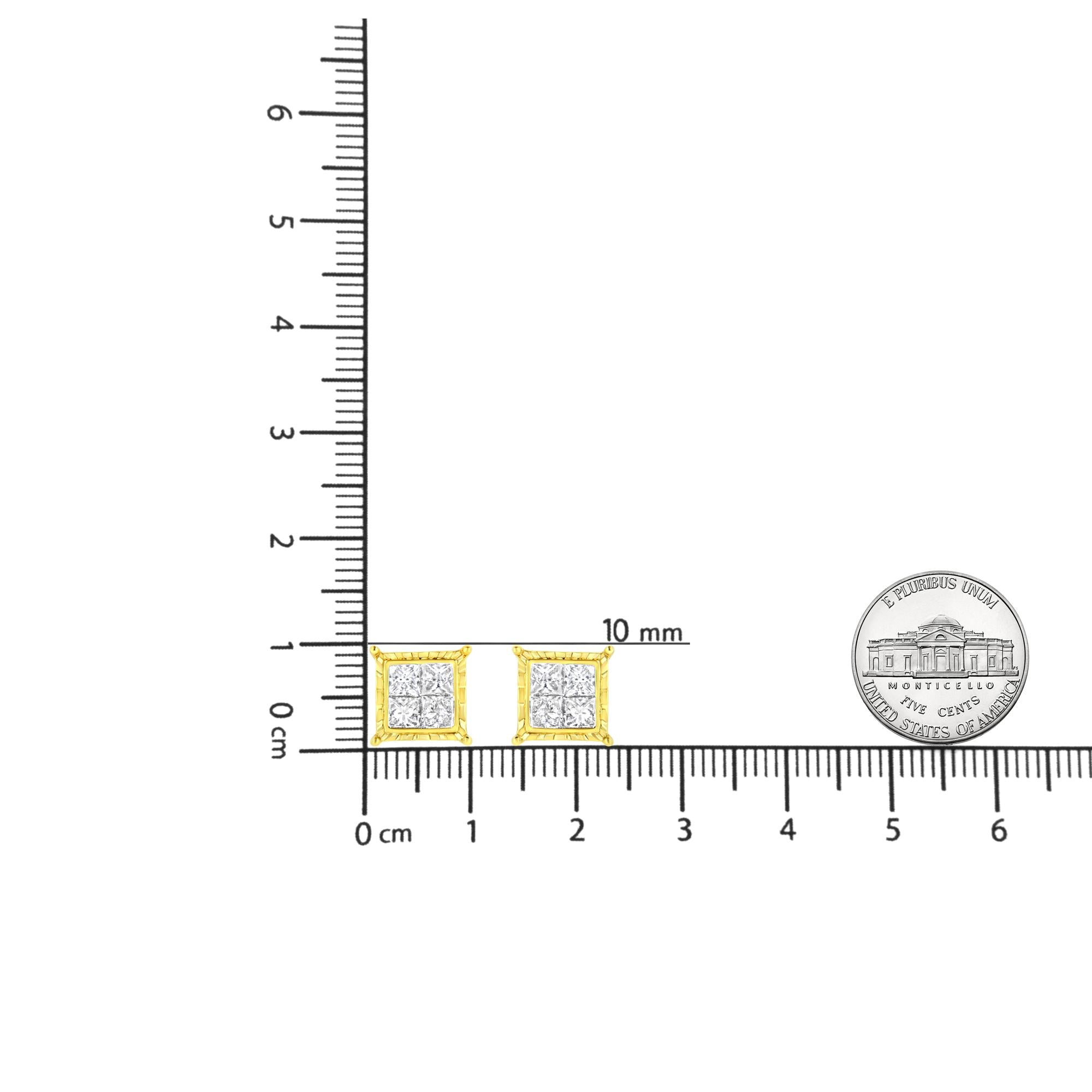 14K White Gold 1/2 Cttw 4-Prong Set Brilliant Round-Cut Solitaire Lab