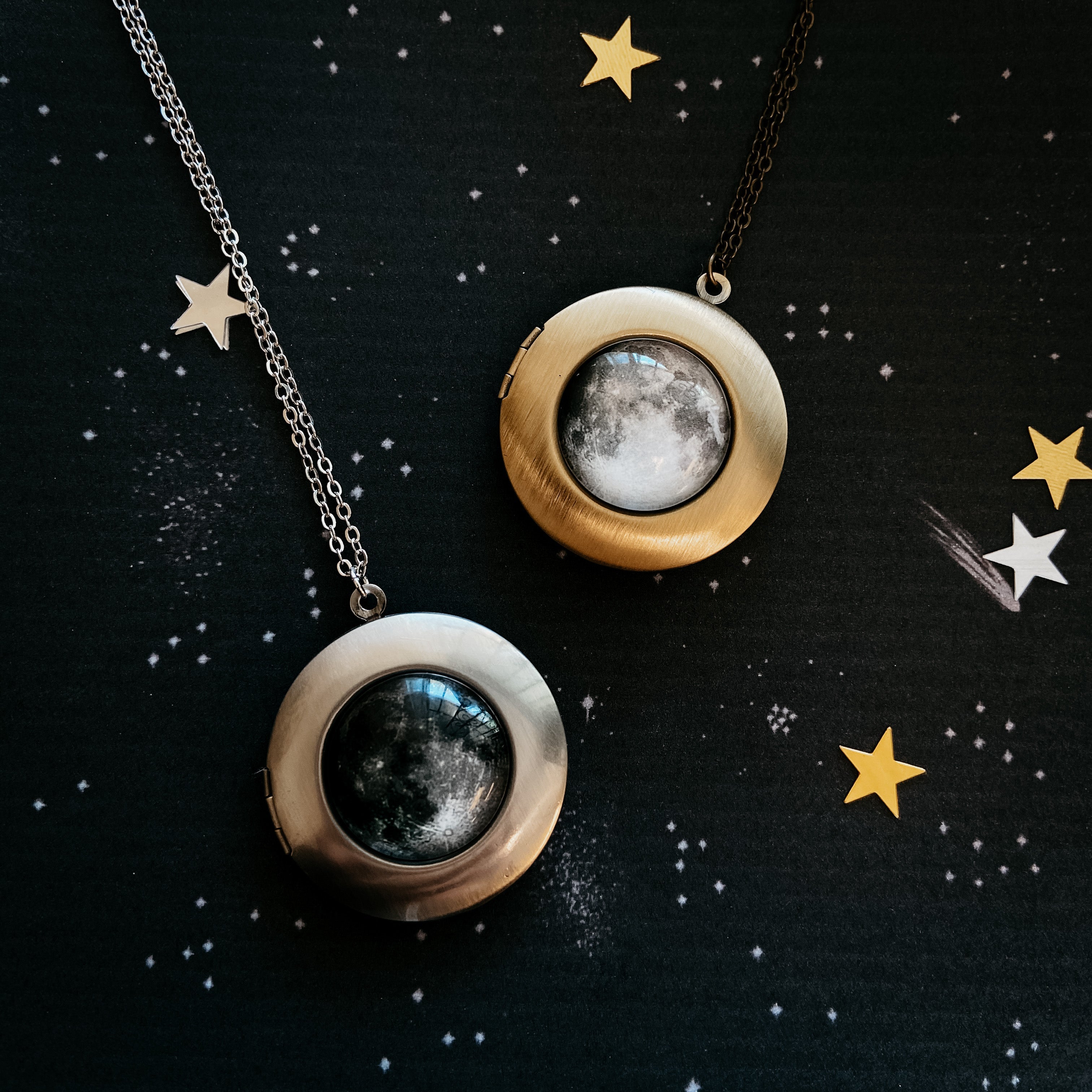 My Moon Locket Pendant Necklace
