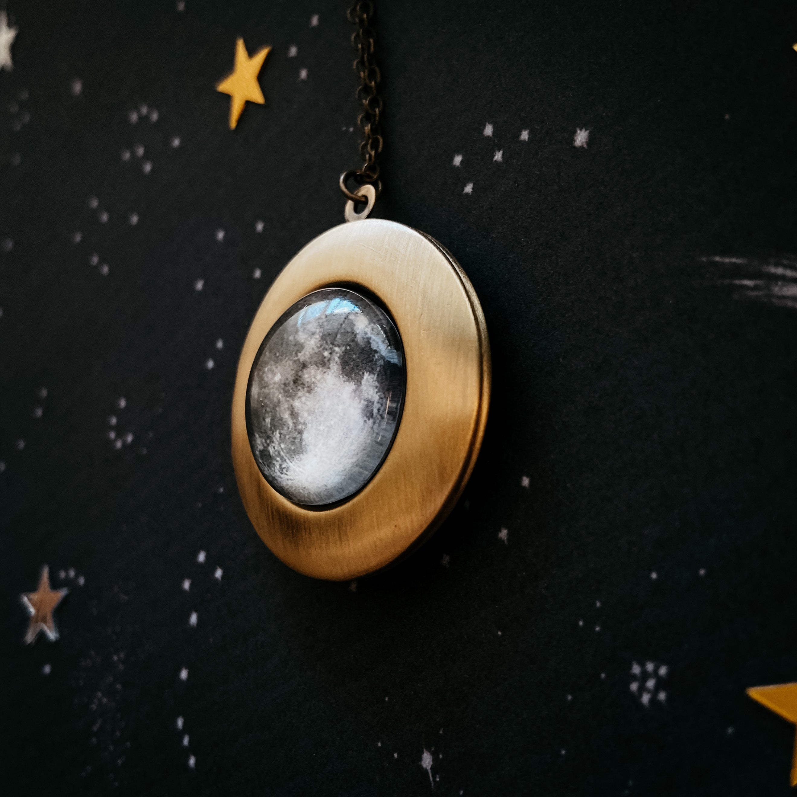 My Moon Locket Pendant Necklace