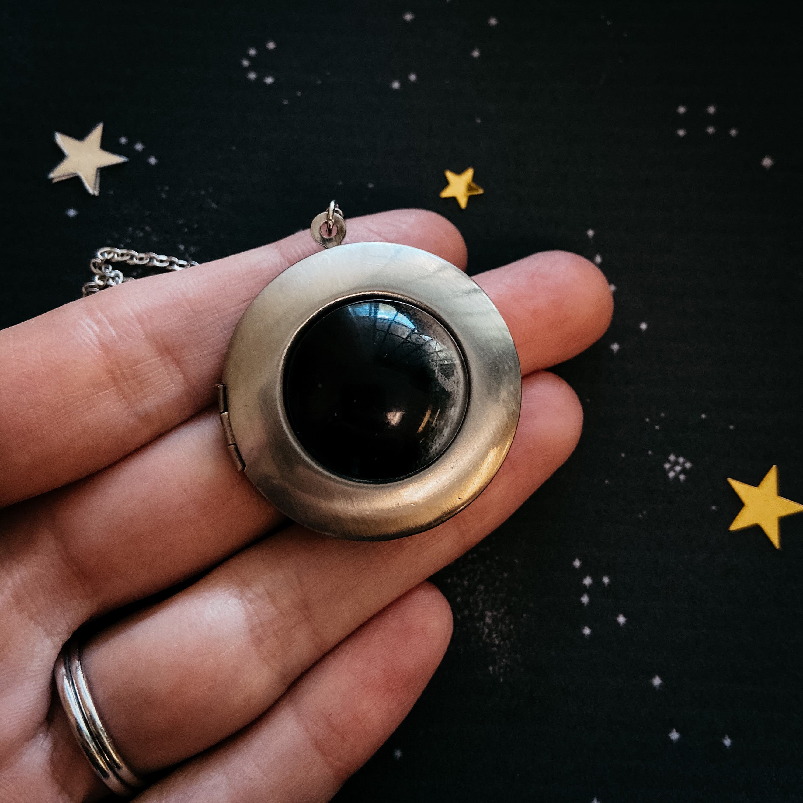 My Moon Locket Pendant Necklace