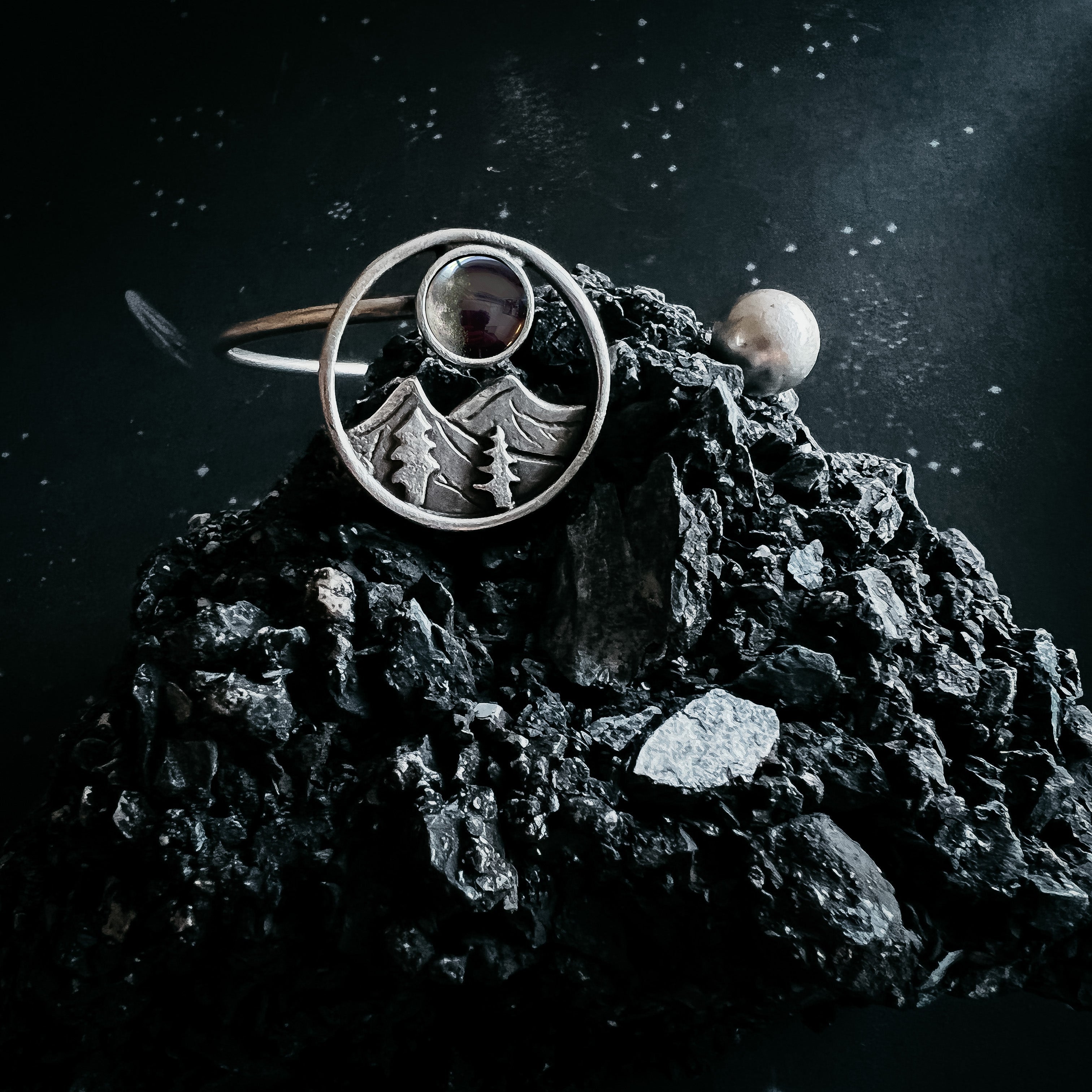 CLEARANCE My Moon Rises Over Landscape - Mountain Bracelet