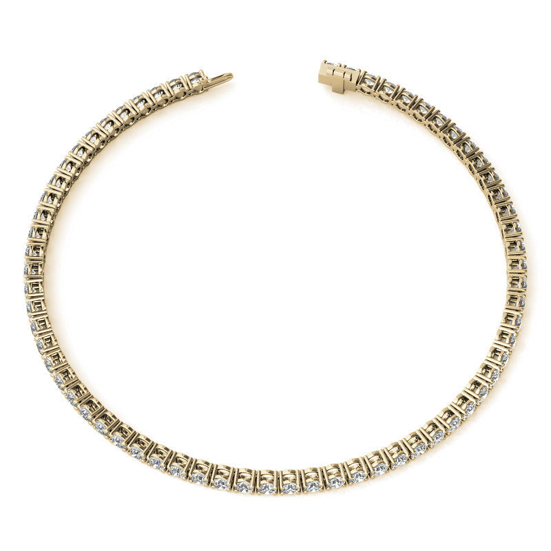 3.50 CTW Lab Grown Diamond Tennis Bracelet  in 14kt White/Yellow Gold
