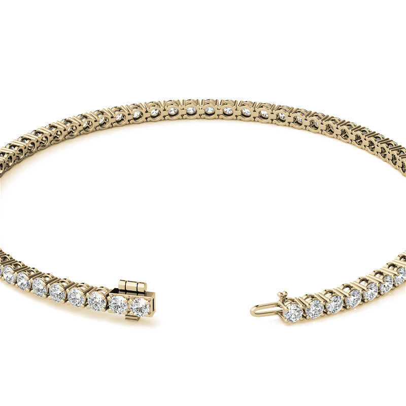 3.50 CTW Lab Grown Diamond Tennis Bracelet  in 14kt White/Yellow Gold