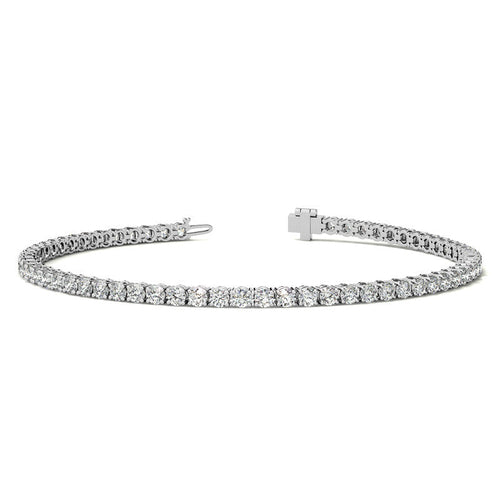 3.50 CTW Lab Grown Diamond Tennis Bracelet  in 14kt White/Yellow Gold