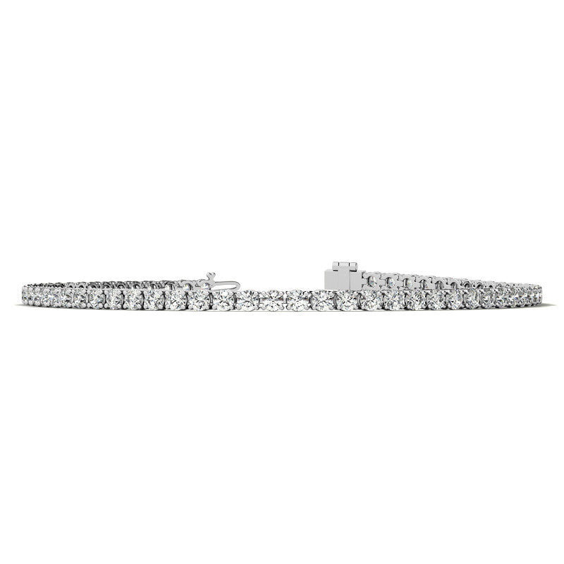3.50 CTW Lab Grown Diamond Tennis Bracelet  in 14kt White/Yellow Gold