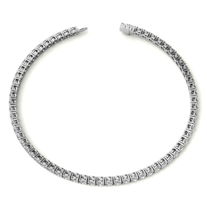 3.50 CTW Lab Grown Diamond Tennis Bracelet  in 14kt White/Yellow Gold