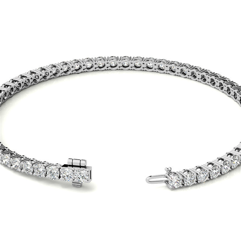 4.00 CTW AGI Certified Lab-Grown Diamond (G/VS) Tennis Bracelet in