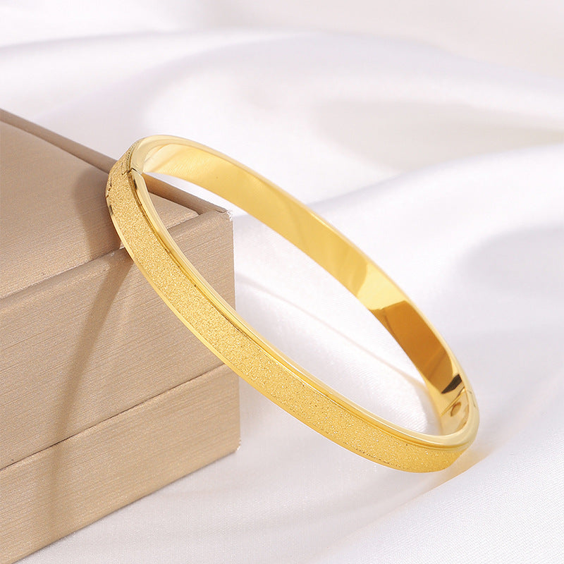 Titanium Steel Bracelet Starry Frosted Jewelry