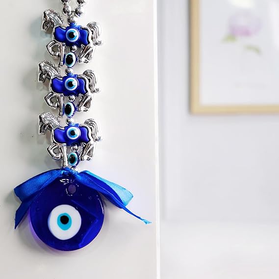 PRG 3 Horse Evil Eye Hanging for Home & Car Decoration
