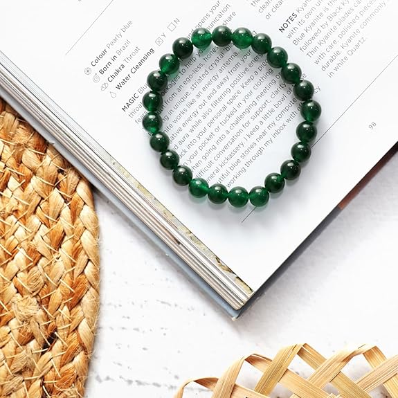 PRG Green Ruby Agate Bracelet for Emotional Healing and Strength