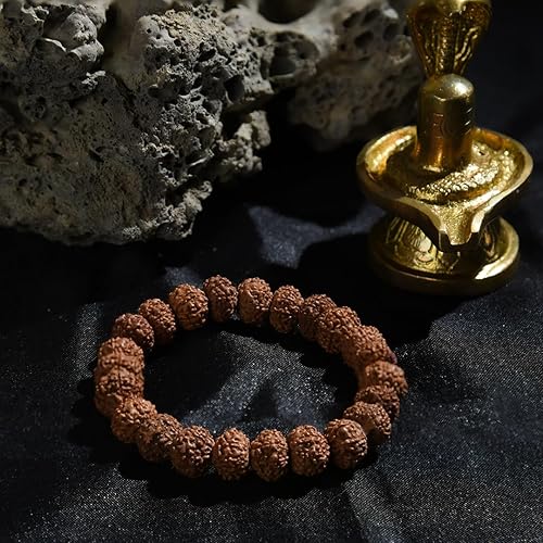 PRG Handmade 5 Mukhi Rudraksha Bracelet for Prayer & Blessings