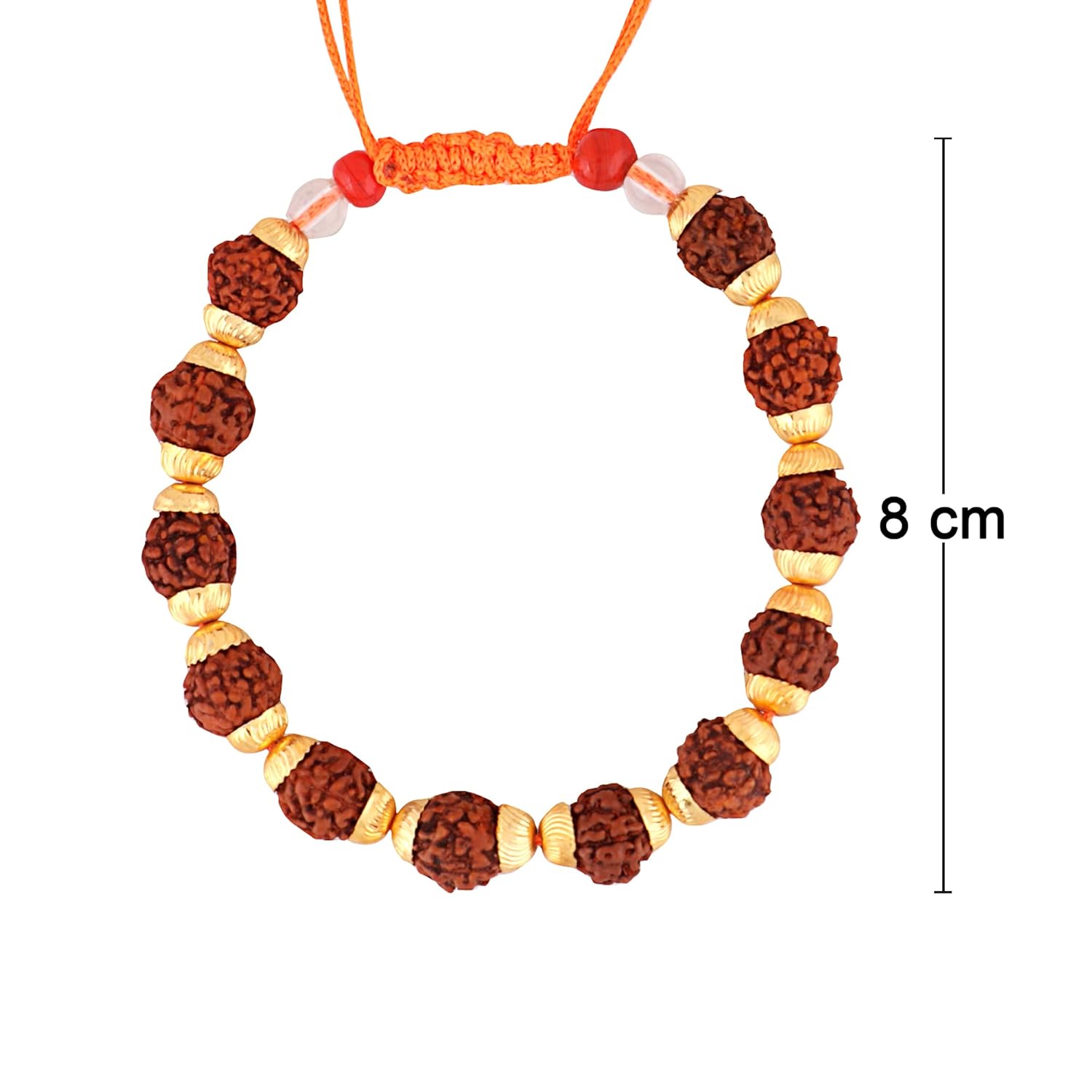 PRG 5 Mukhi Beads Bracelet with Cotton Thread for Positive Vibes
