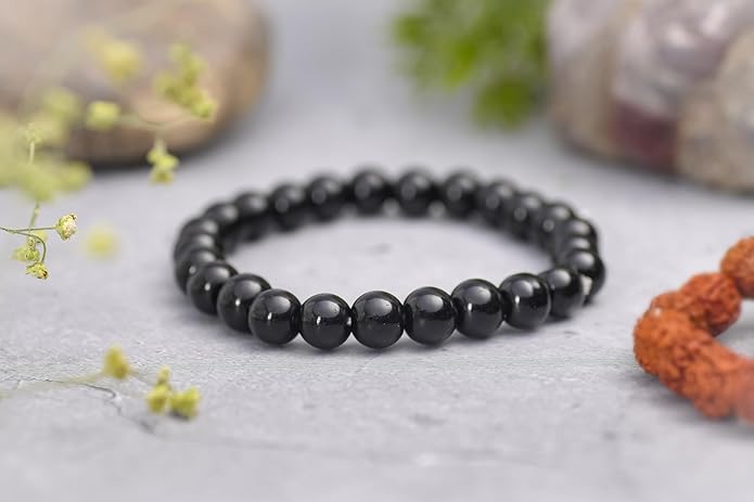 PRG Ruby Agate Bracelet for Emotional Healing and Strength Black