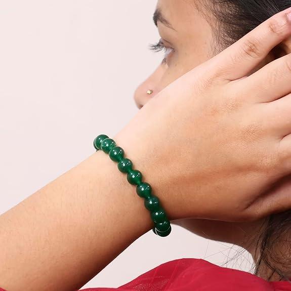 PRG Green Ruby Agate Bracelet for Emotional Healing and Strength