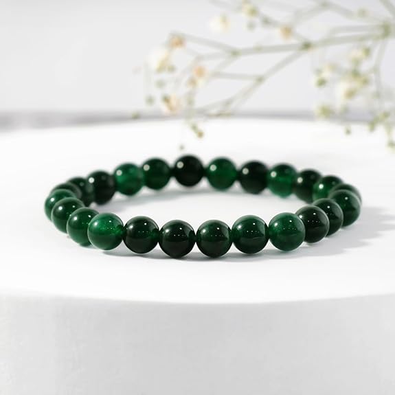 PRG Green Ruby Agate Bracelet for Emotional Healing and Strength