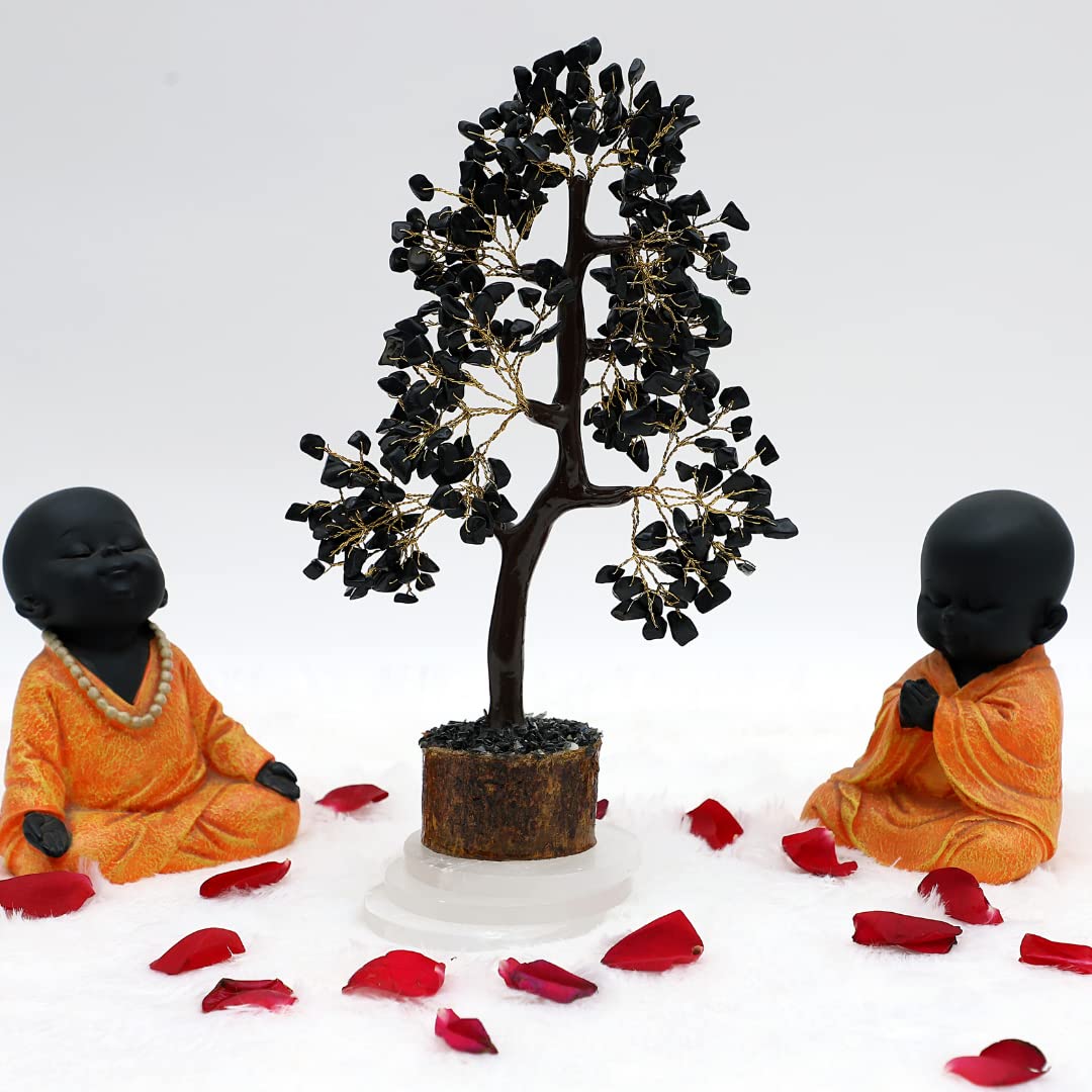 PRG Black Crystal Tree for Good Luck,Wealth & Positive Energy