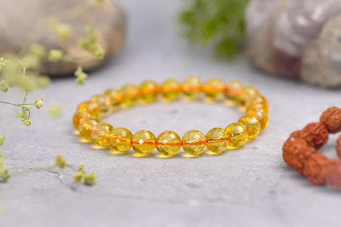 PRG Ruby Agate Bracelet for Emotional Healing and Strength Yellow