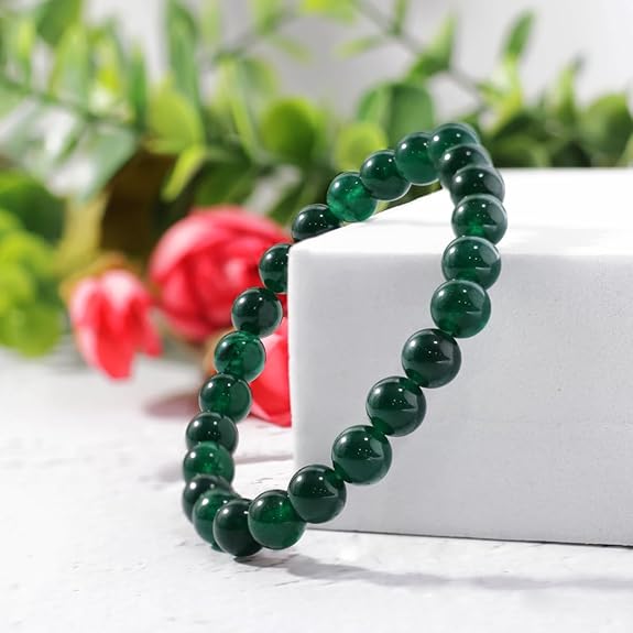 PRG Green Ruby Agate Bracelet for Emotional Healing and Strength