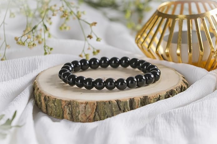 PRG Ruby Agate Bracelet for Emotional Healing and Strength Black