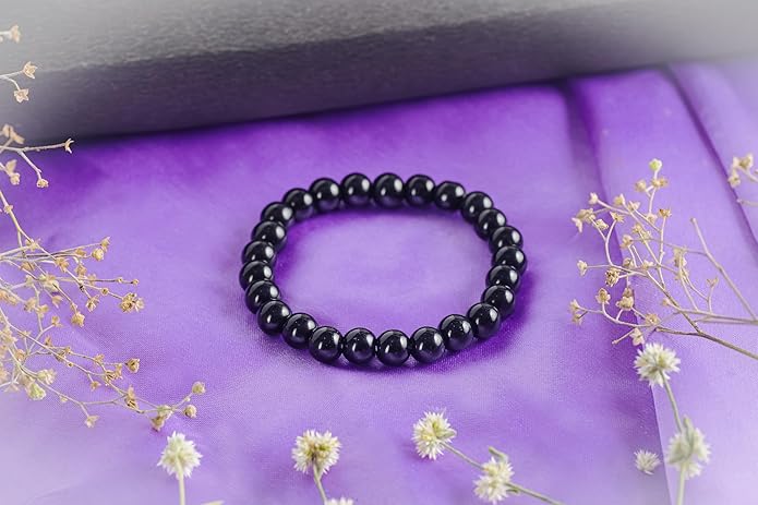 PRG Ruby Agate Bracelet for Emotional Healing and Strength Black