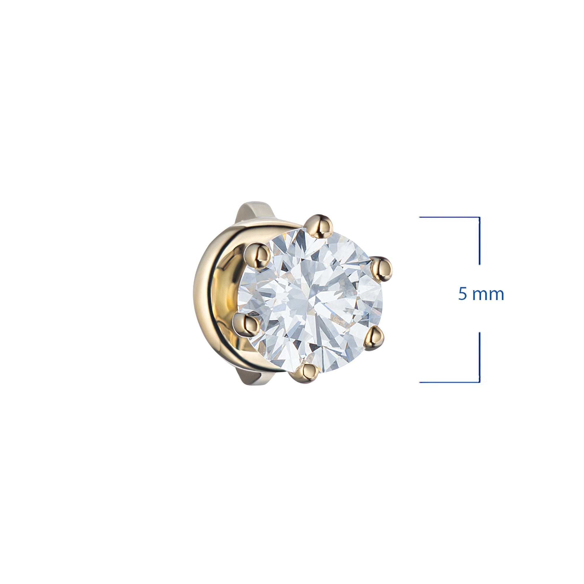 14K Yellow Gold Earring Studs