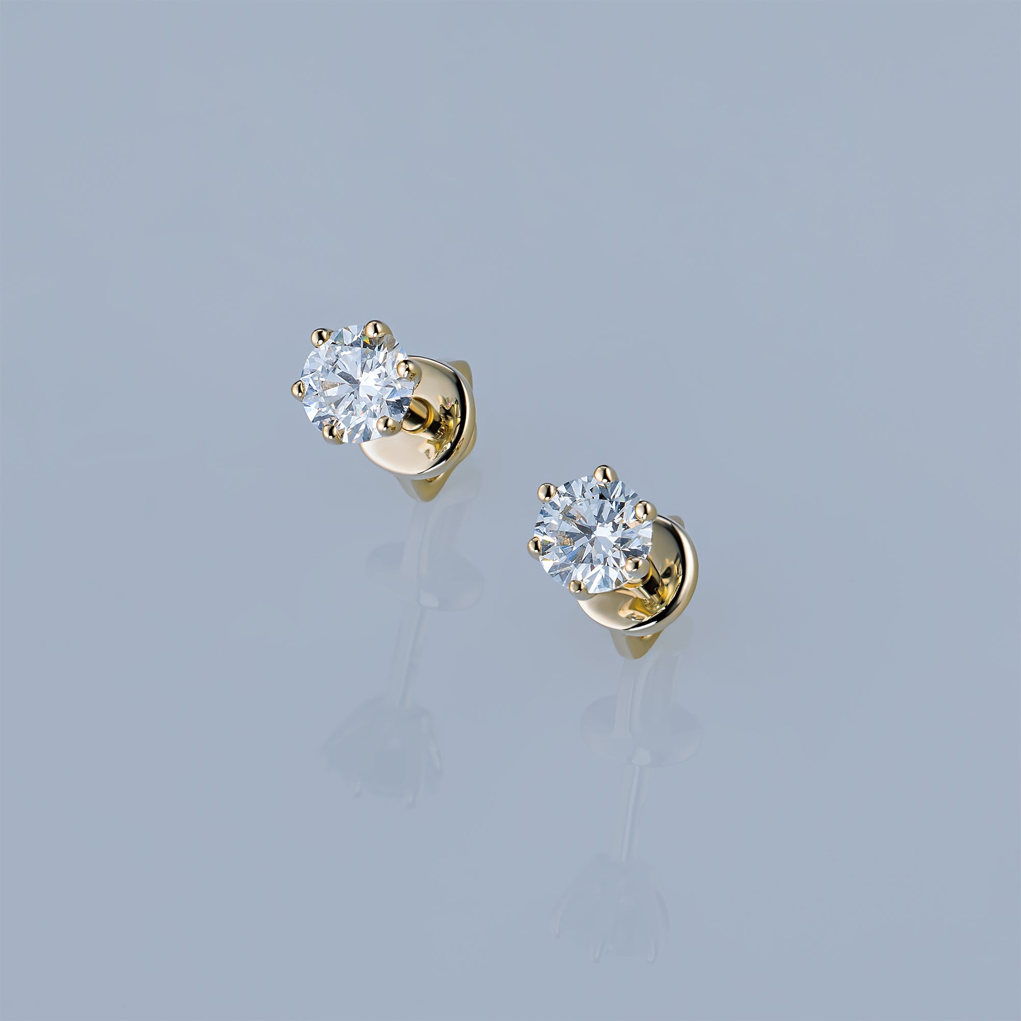 14K Yellow Gold Earring Studs