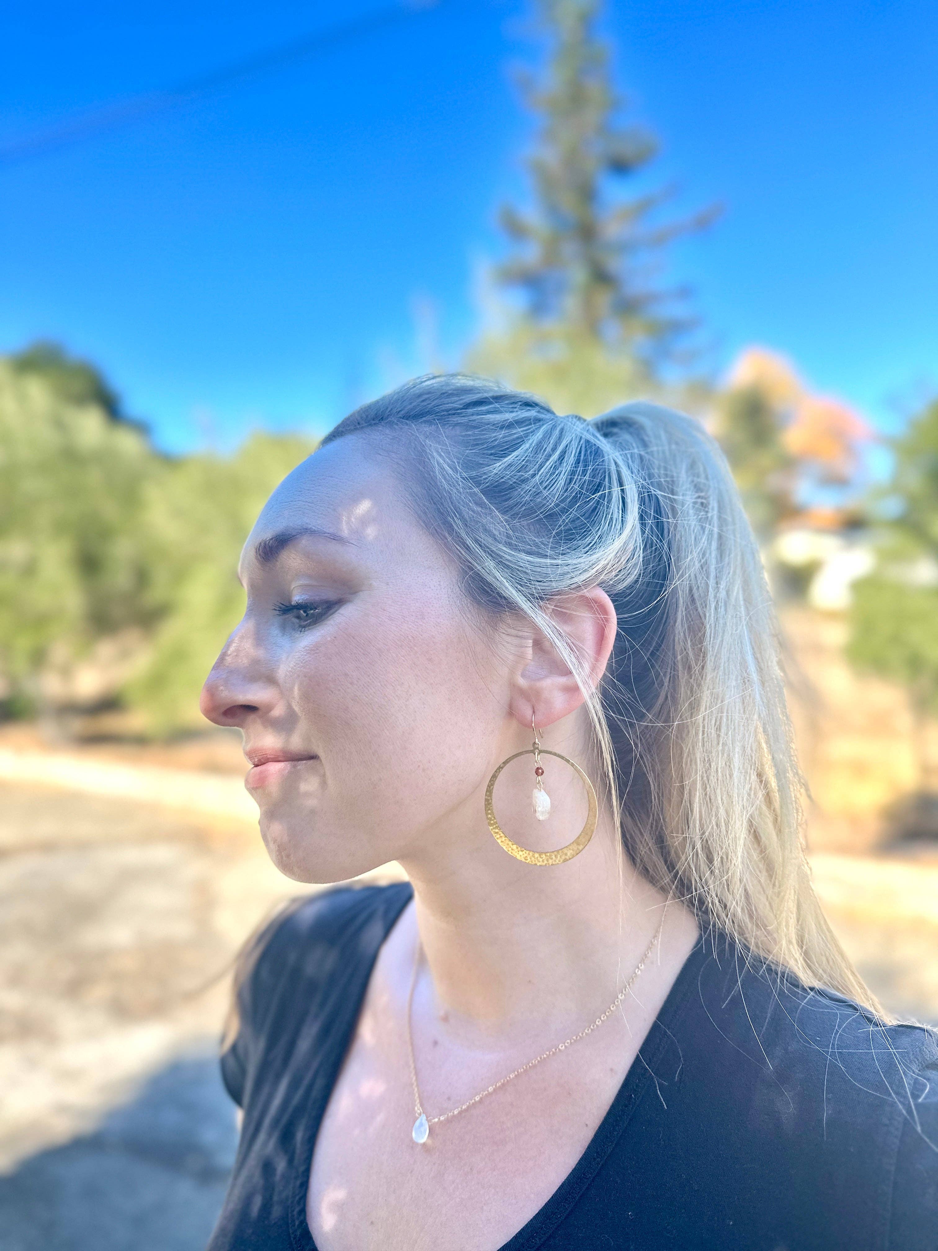 Mini Teardrop Moonstone Necklace