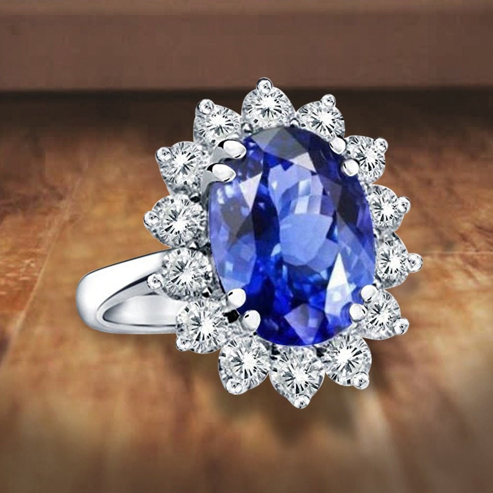 Princess Diana Inspired 3.00CTW AGI Certified G/VS Lab-Grown Sapphire
