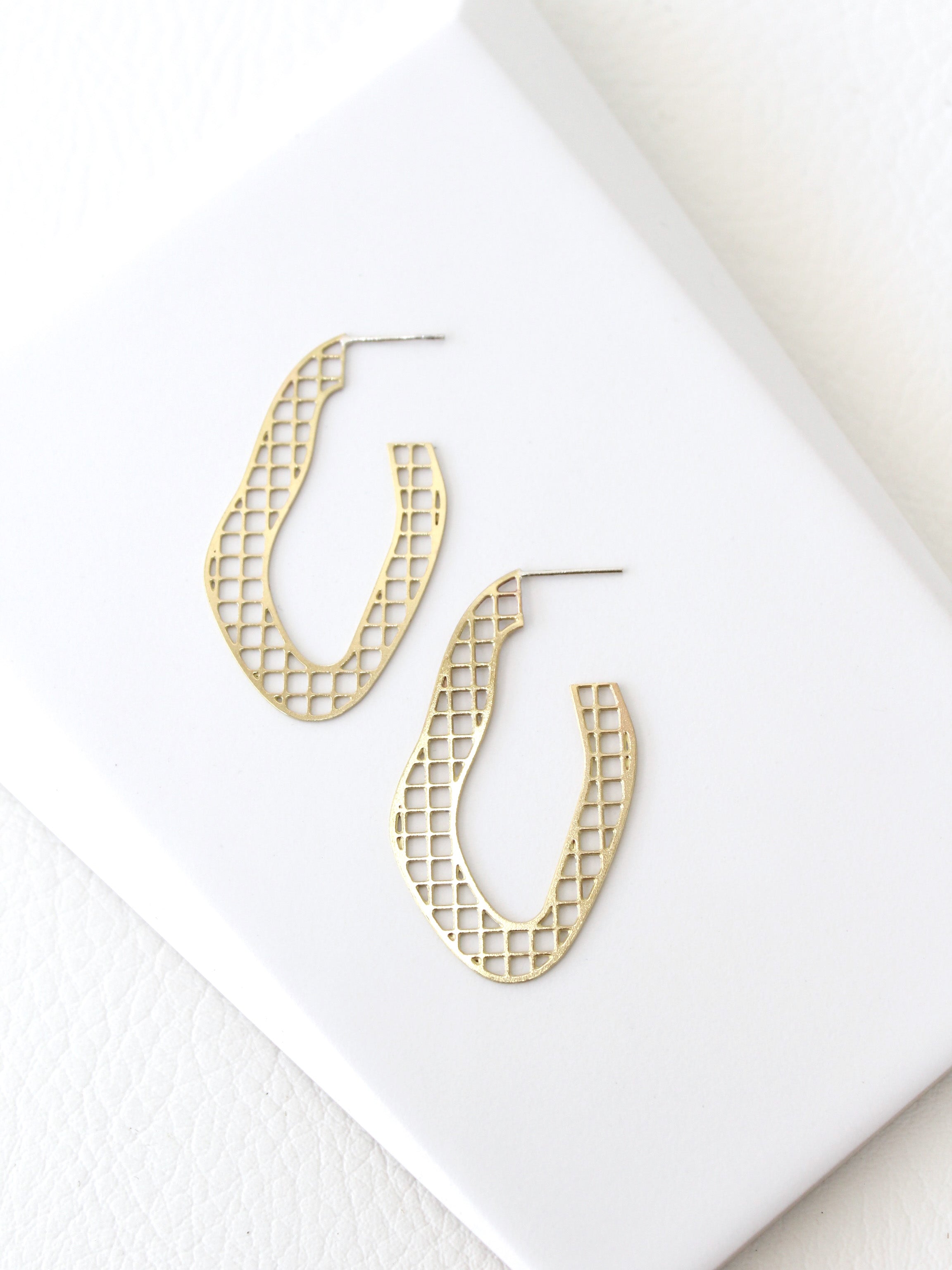KINETIC Hoops | brass hoop earrings