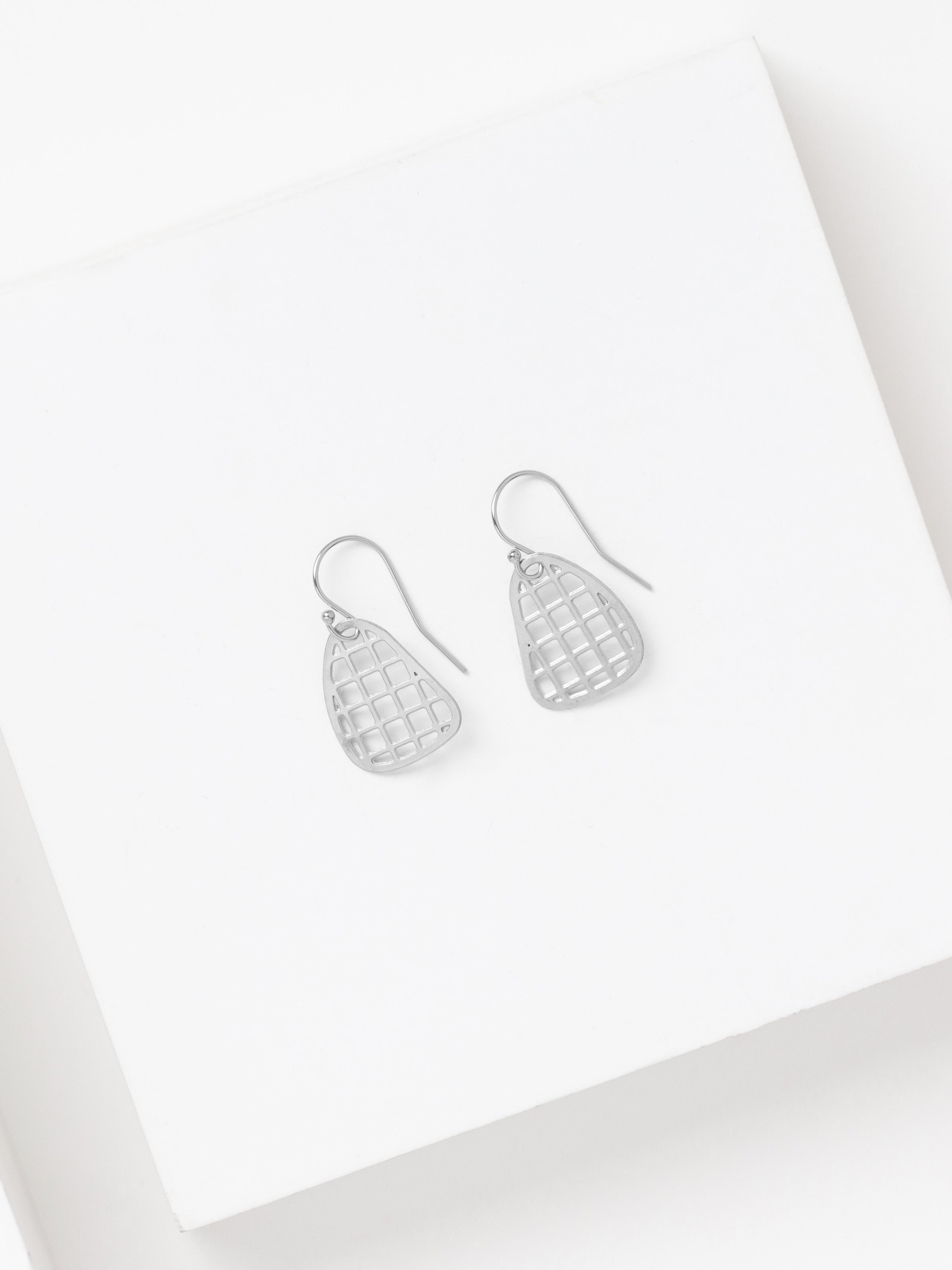 MOD Earrings | mini grid earrings